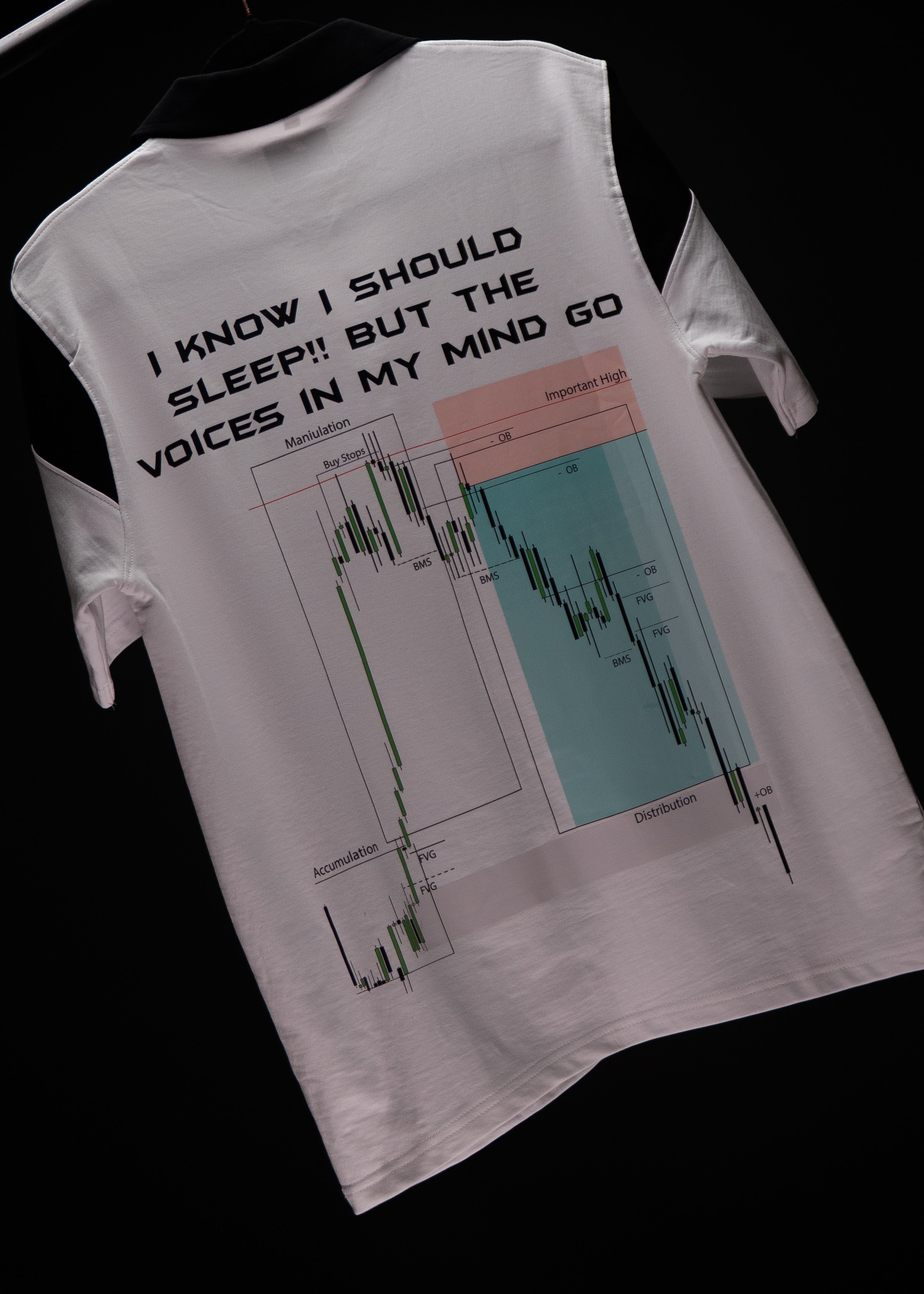 MY MIND TRADING OVERSIZED WHITE POLO T SHIRT