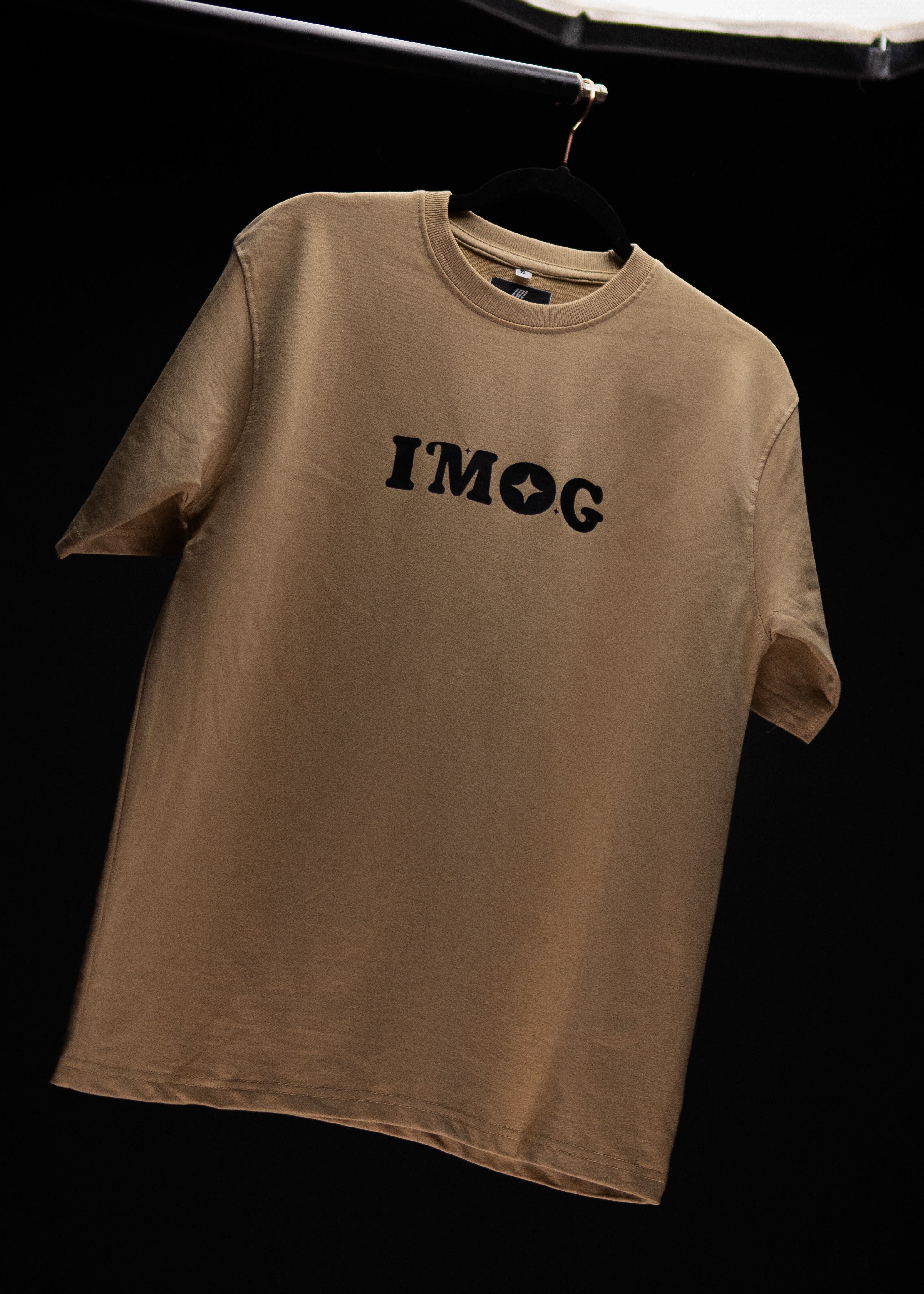HARSHAD MEHTA FRENCH BEIGE OVERSIZED T SHIRT