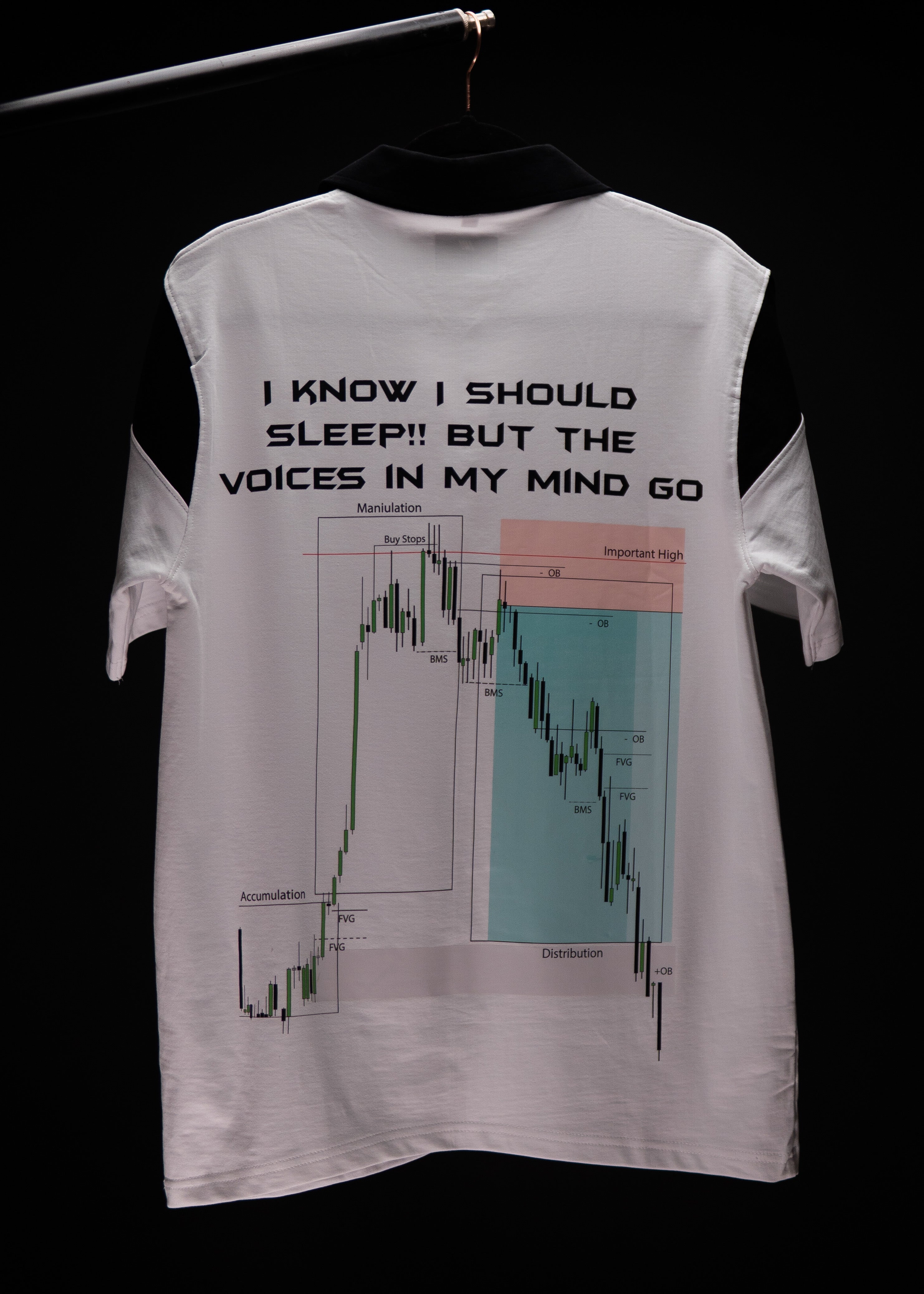 MY MIND TRADING OVERSIZED WHITE POLO T SHIRT