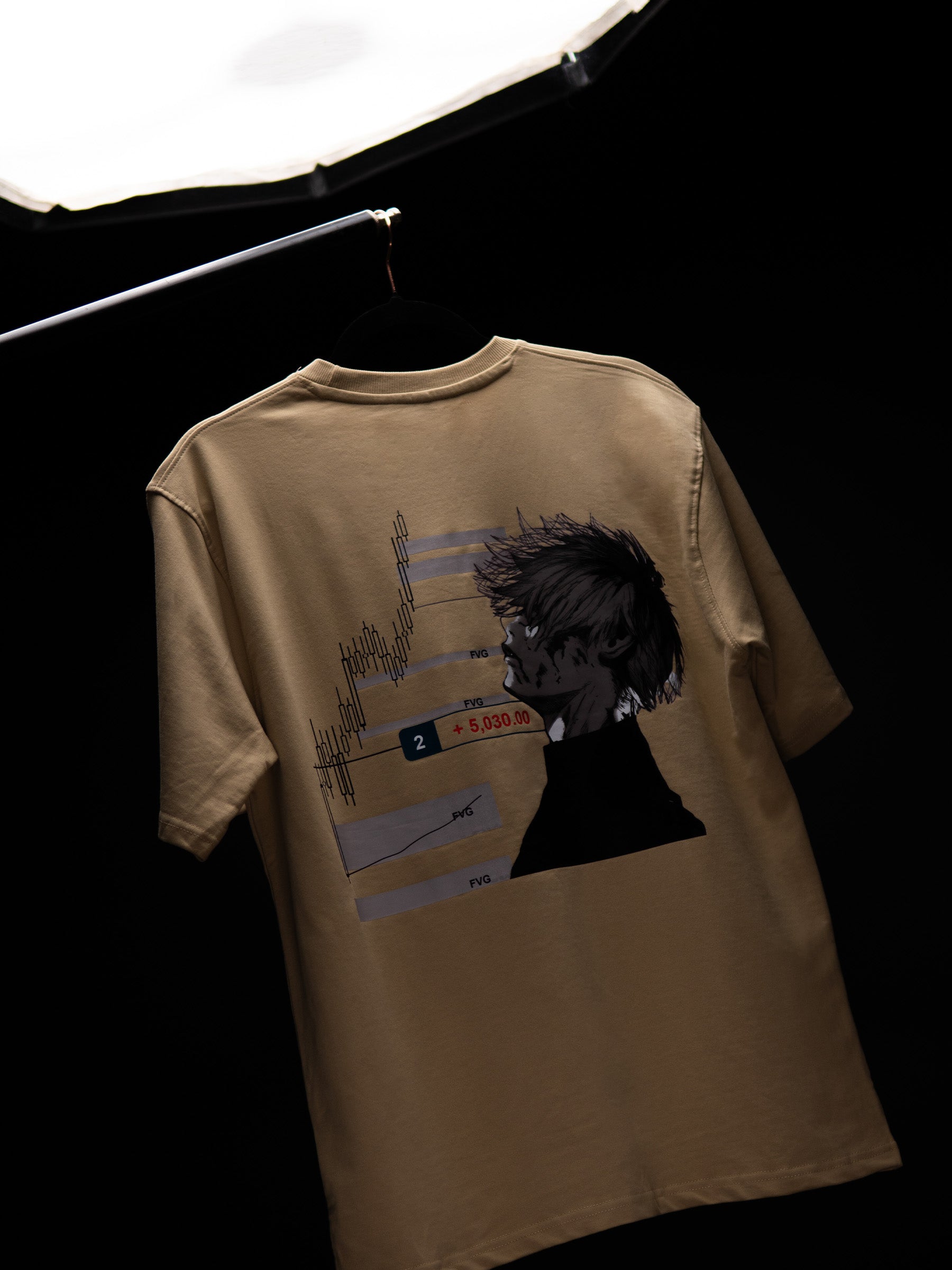 5030 BREAKDOWN OVERSIZED BEIGE T SHIRT