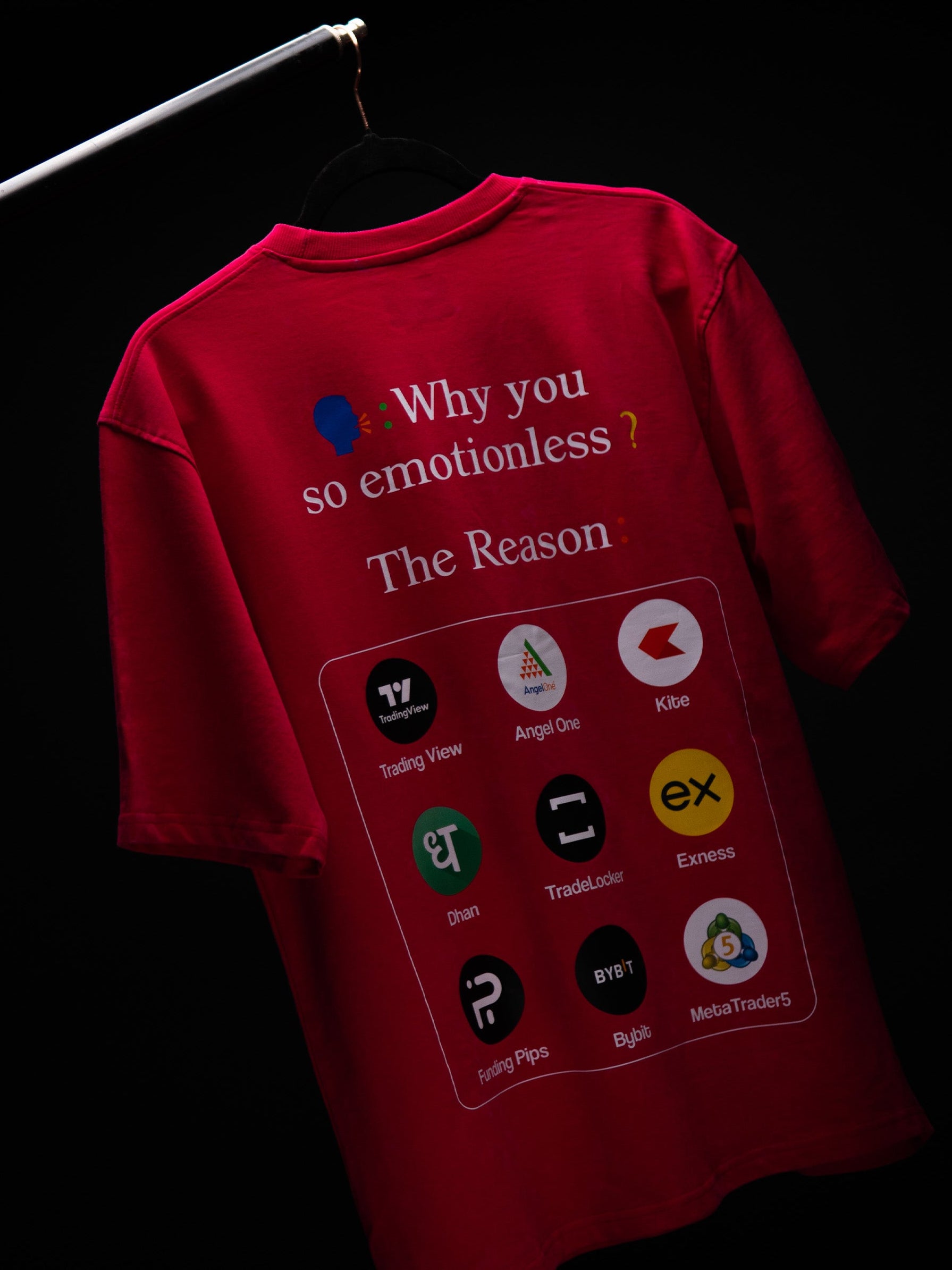 WHY YOU SO EMOTIONLESS? PINK ACID WASH OVERSIZED T SHIRT