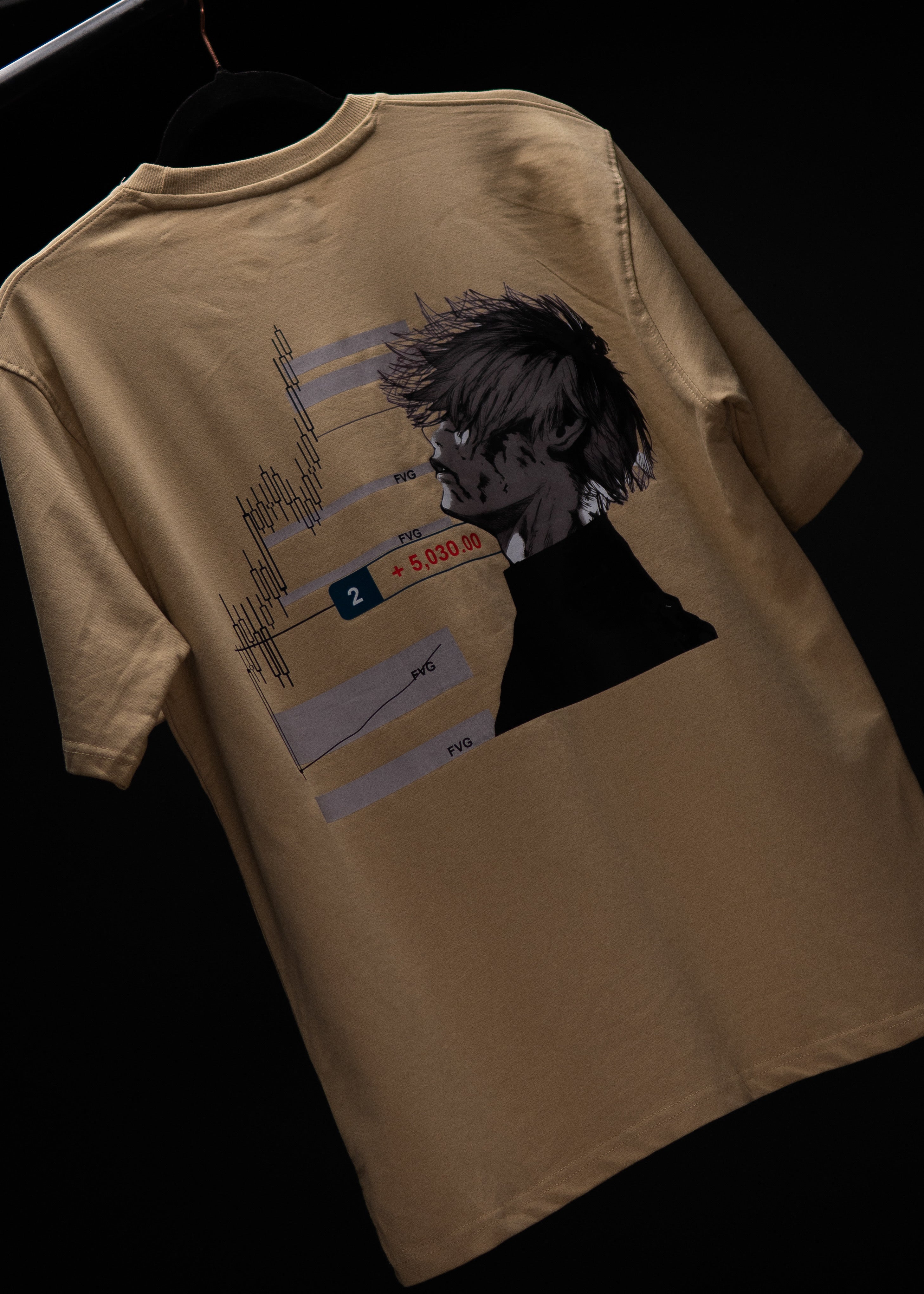 5030 BREAKDOWN OVERSIZED BEIGE T SHIRT