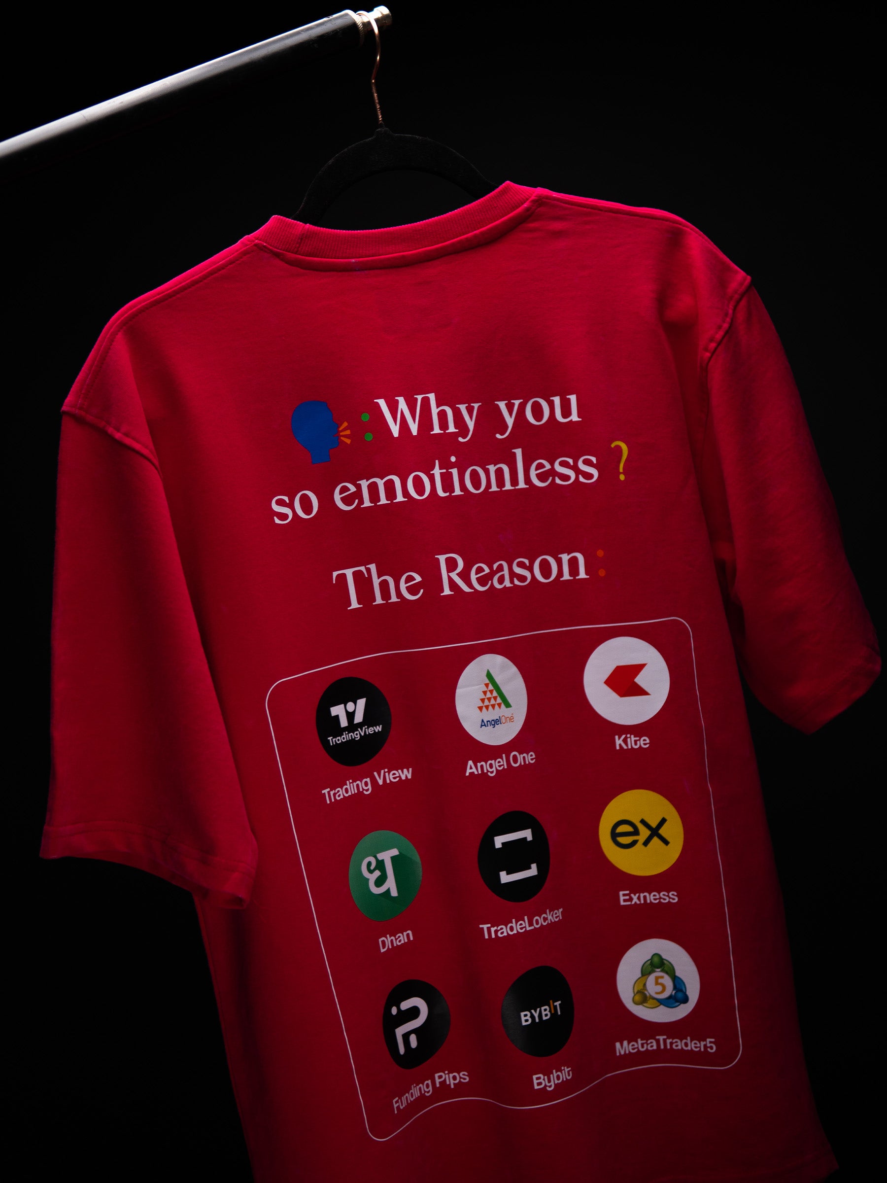 WHY YOU SO EMOTIONLESS? PINK ACID WASH OVERSIZED T SHIRT