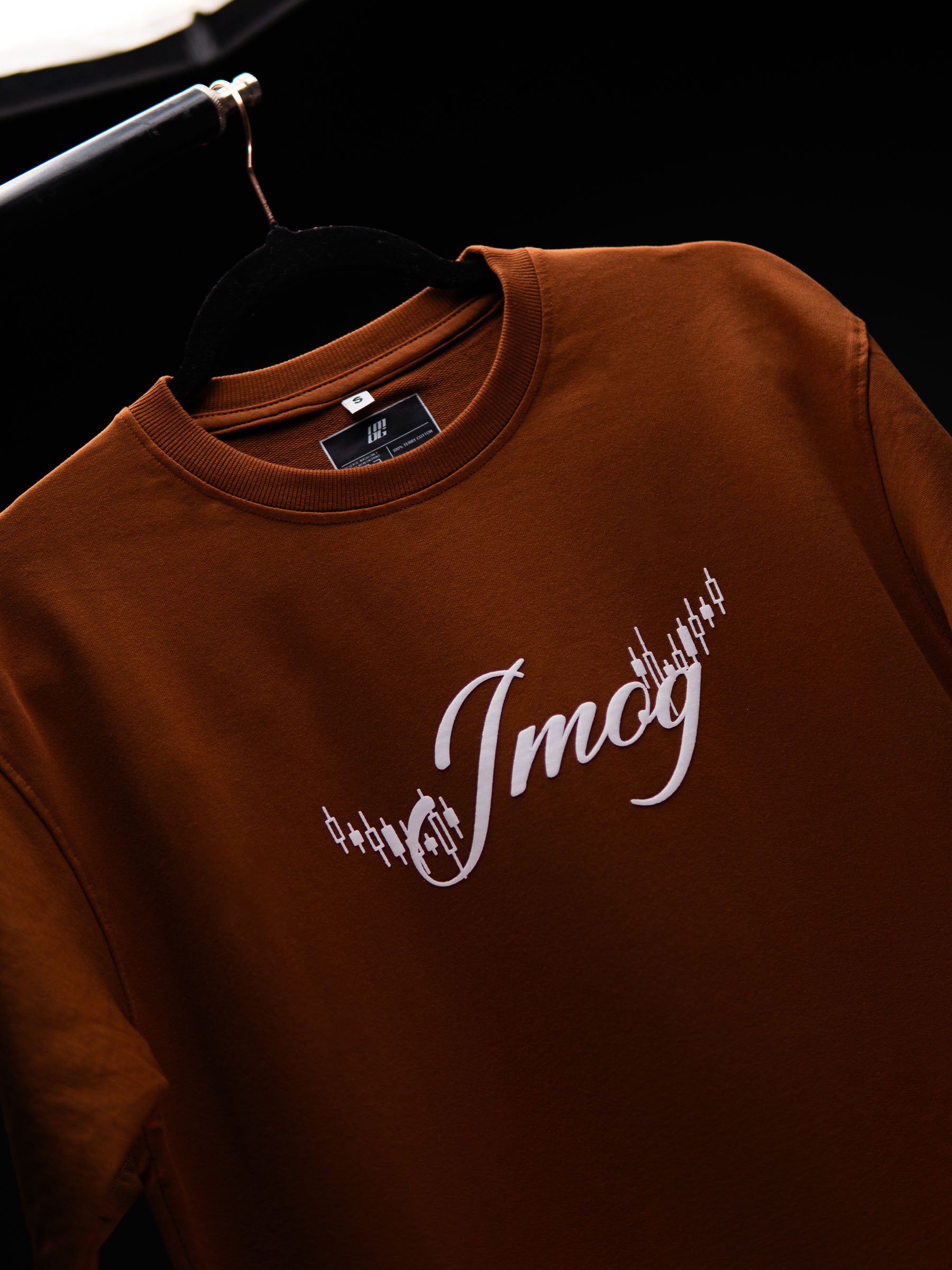 I’M NOT VIRGIN TRADING OVERSIZED BROWN T SHIRT