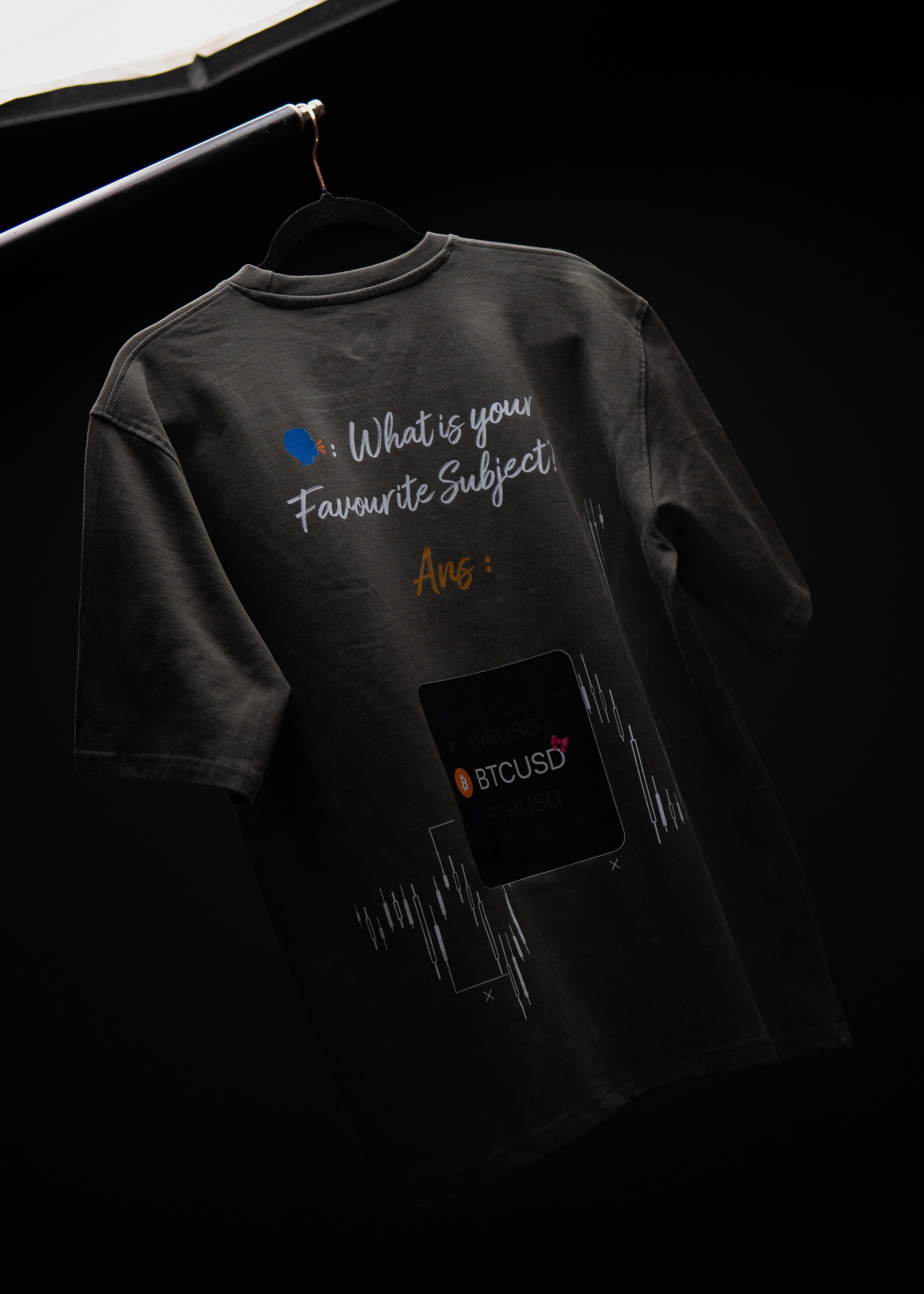 BTC FAV GREY ACID WASH OVERSIZED T SHIRT