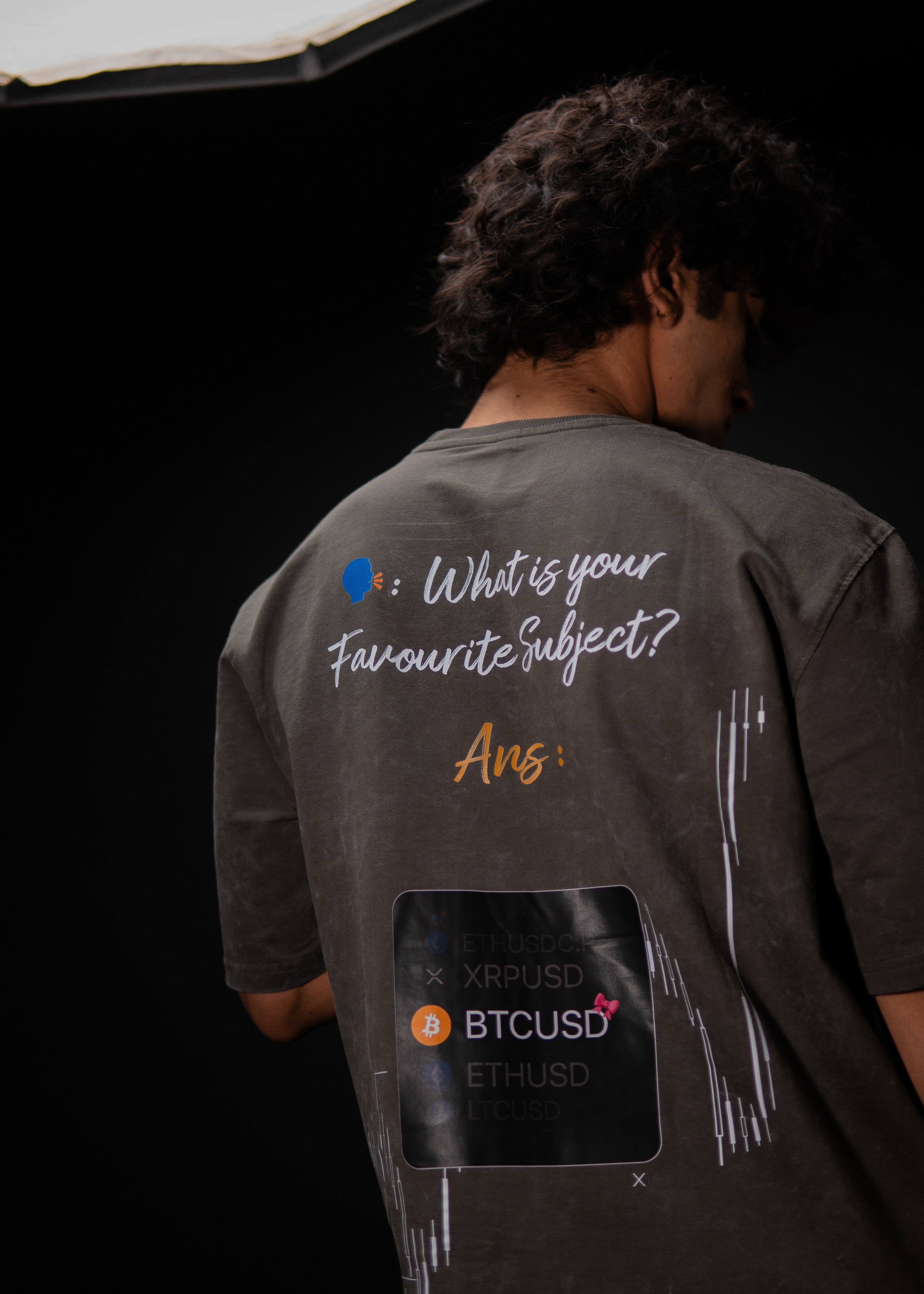 BTC FAV GREY ACID WASH OVERSIZED T SHIRT