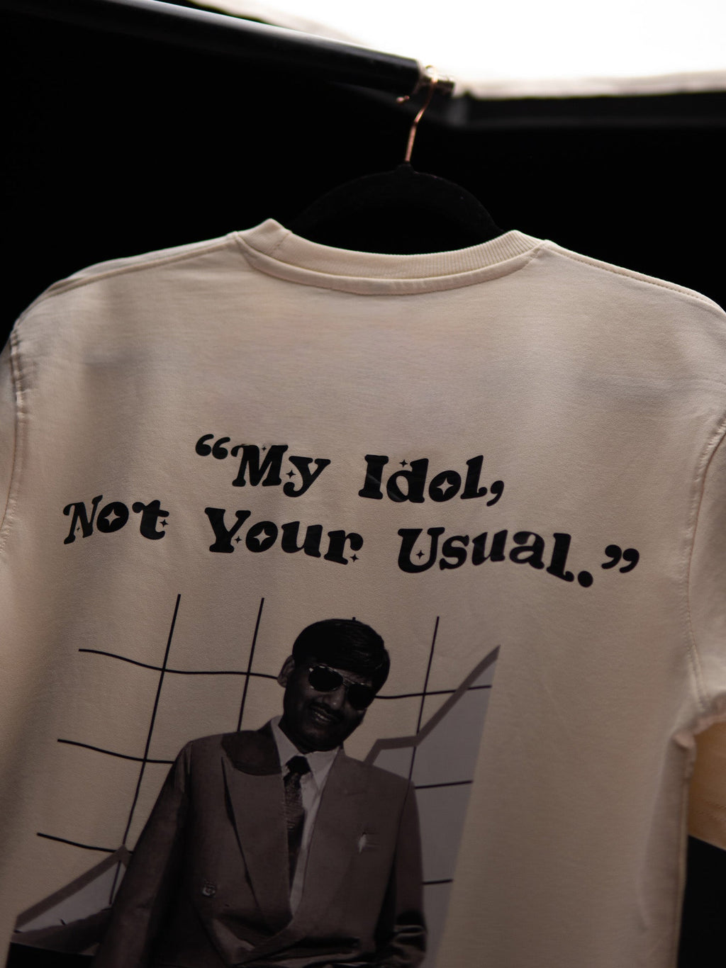 HARSHAD MEHTA SANDAL CREAMY OVERSIZED T SHIRT