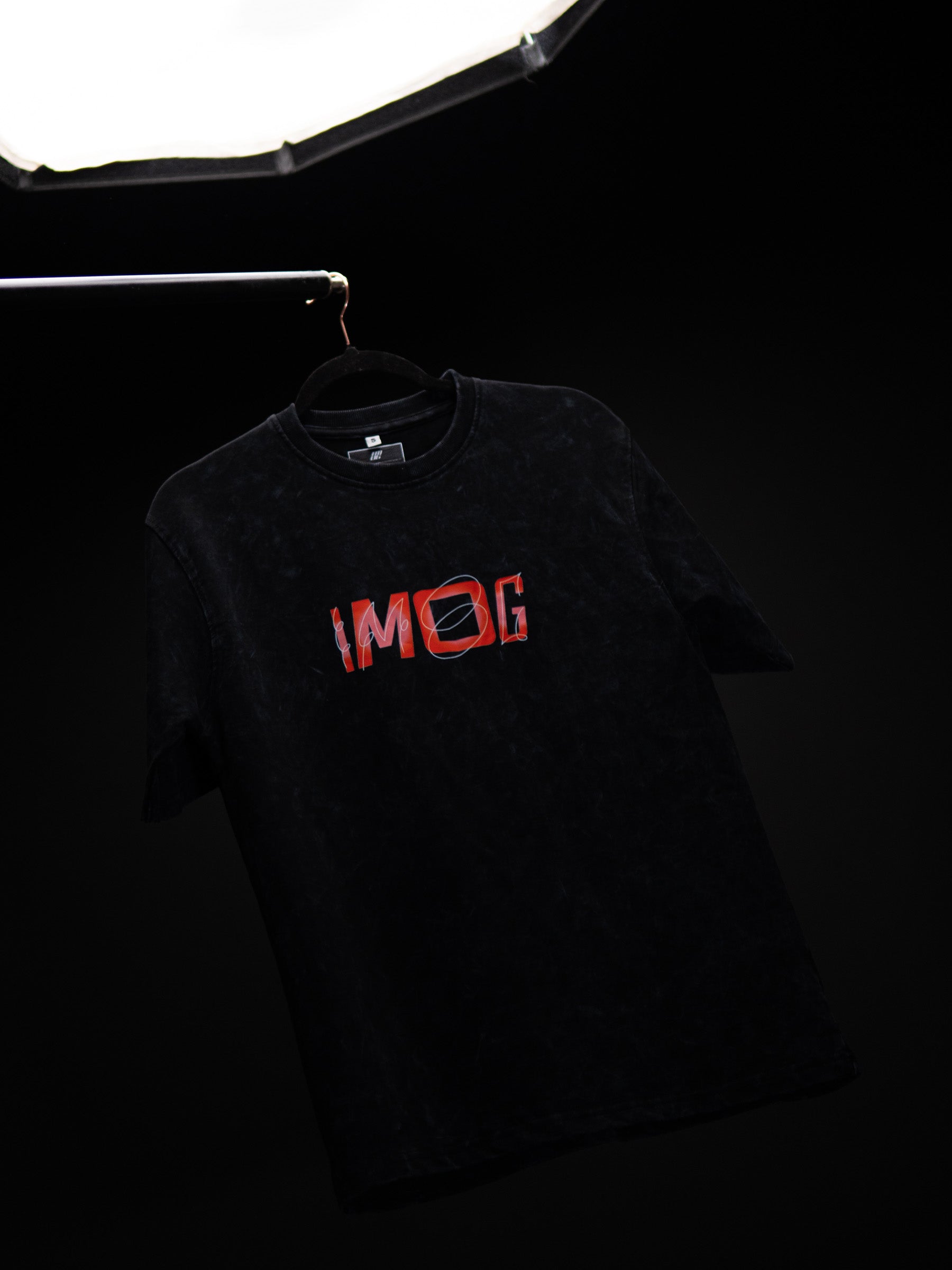 HOW’S LIFE GOING ? BLACK ACID WASH OVERSIZED T SHIRT