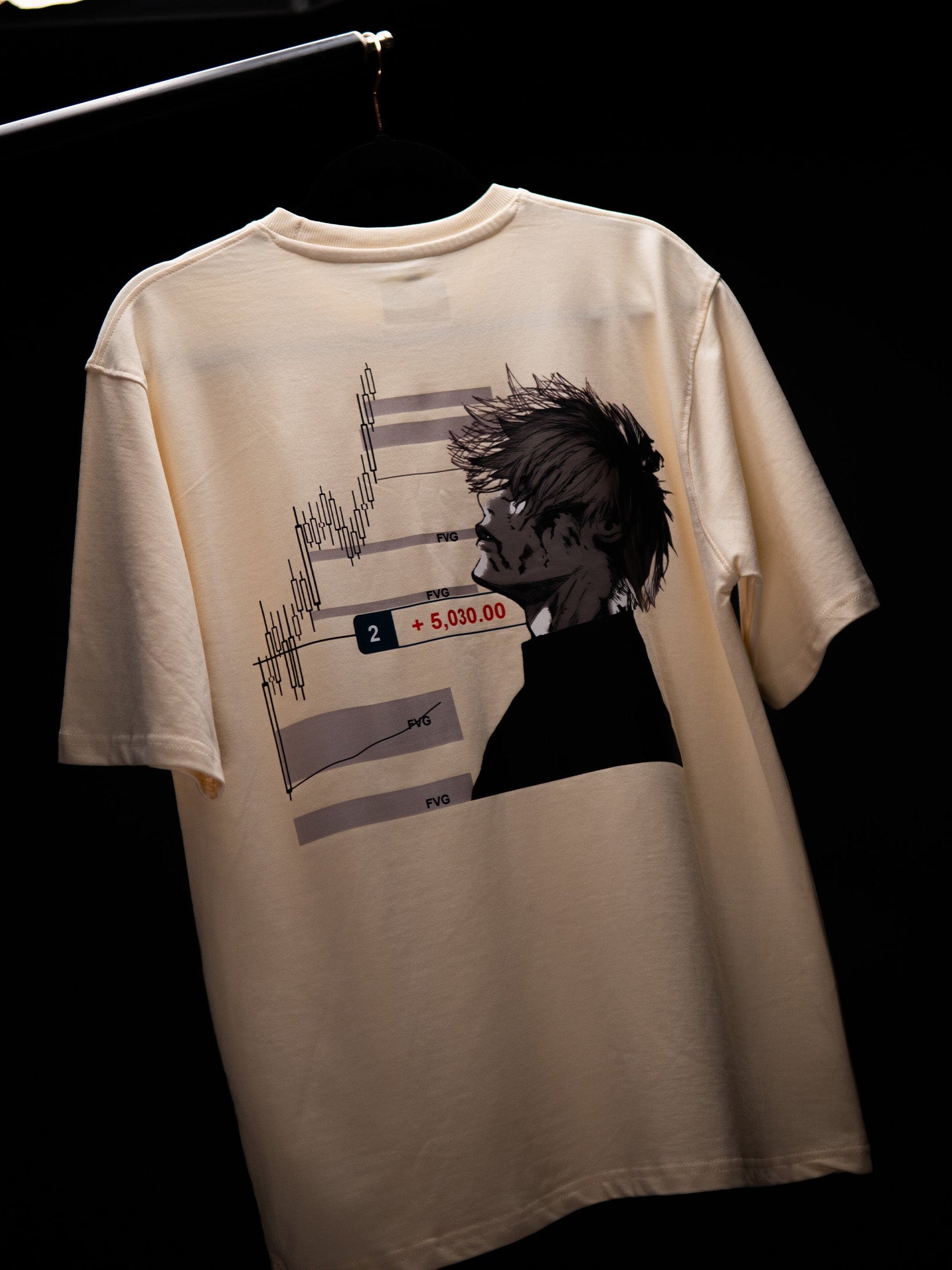 5030 BREAKDOWN OVERSIZED SANDAL CREAMY WHITE T SHIRT