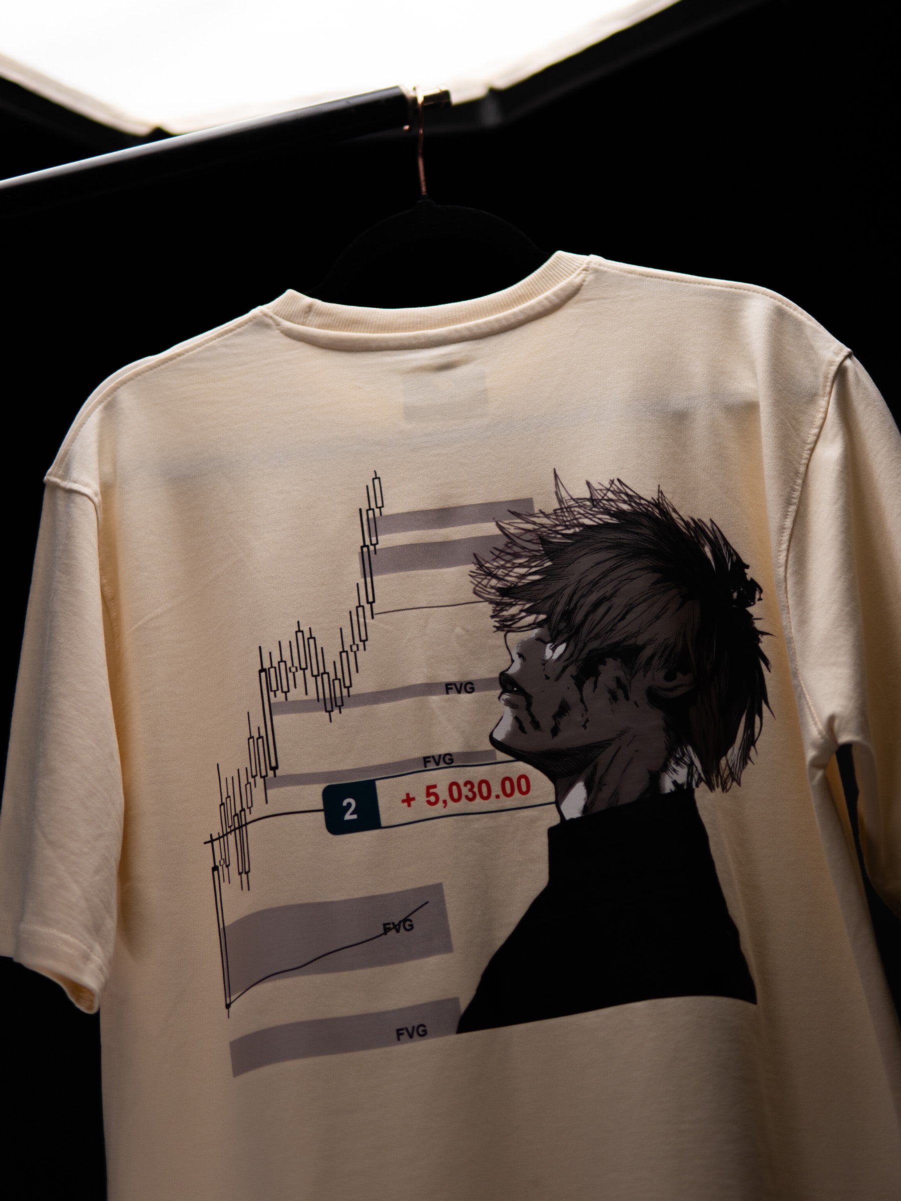 5030 BREAKDOWN OVERSIZED SANDAL CREAMY WHITE T SHIRT